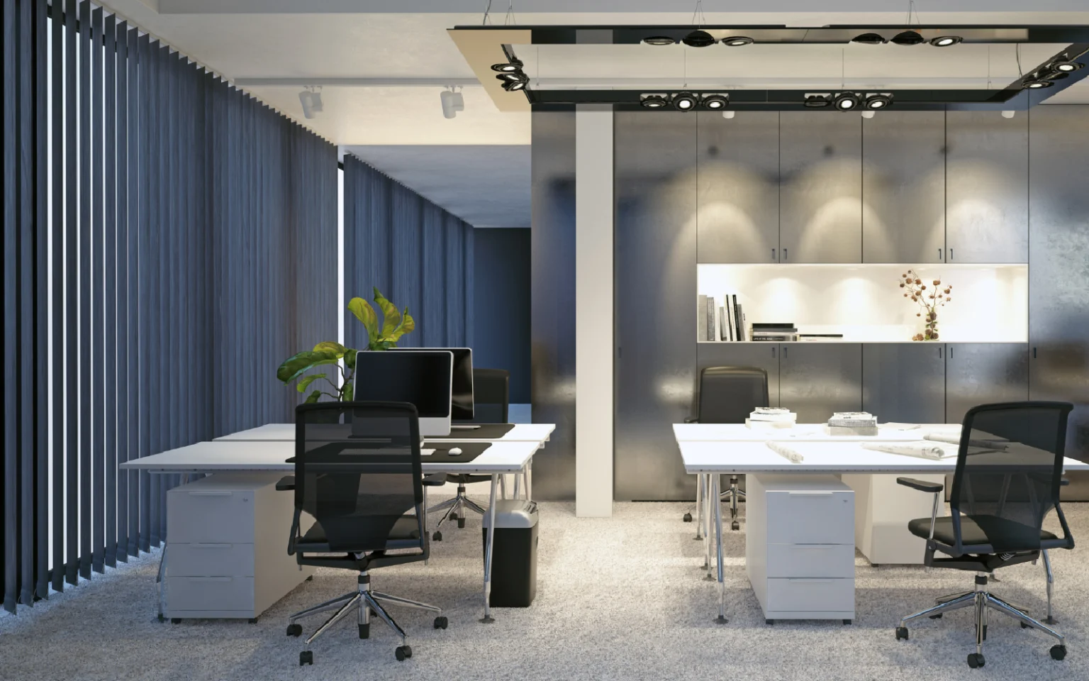 window blinds and curtains