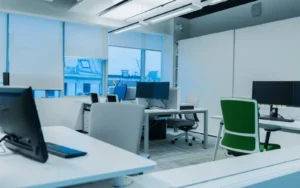Roller blinds for office