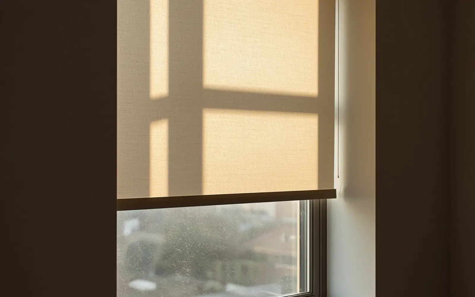 Roller blinds window