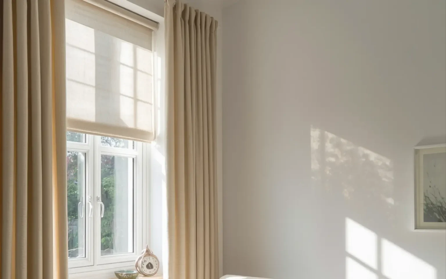 window curtains and blinds