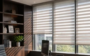 roller blinds on windows